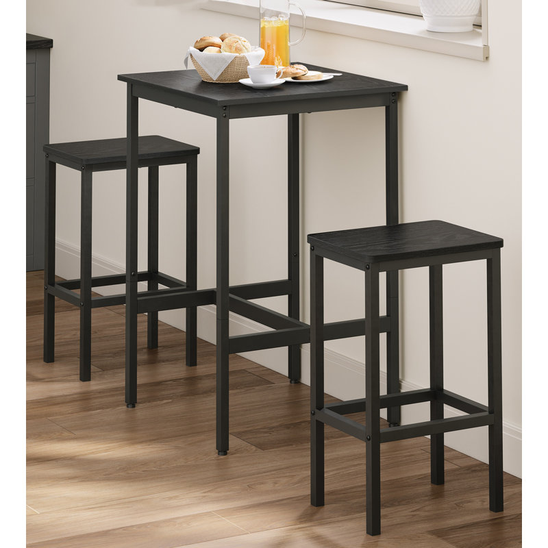 Terryville 2 - Person Dining Set, Black