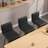 Swivel Upholstered Counter & Bar Stool With Solid Wood Frame and L-Shaped PU Leather Back-588686645-588686632