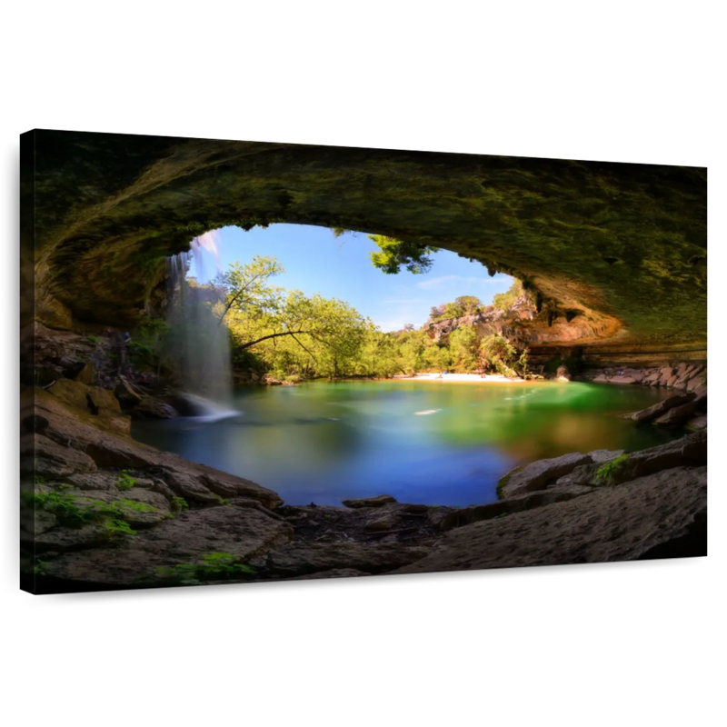 Hamilton Pool And Waterfall, 34" H x 51" W