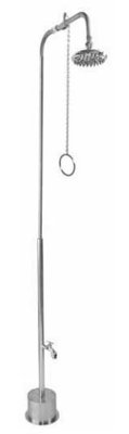 Pull Chain Freestanding Outdoor Shower