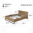 ENGINEERED WOOD  BED FRAME