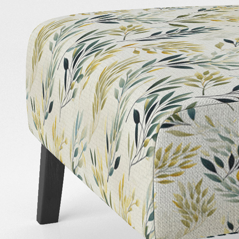 Fauteuil de chambre rembourré Zen Leaves III