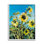 «45_Summer Sky Sunflower Field Contemporary Farm Florals», art mural sur toile par Jane Slivka