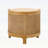 Modern Round Rotating Coffee Table with Spacious Hidden Storage