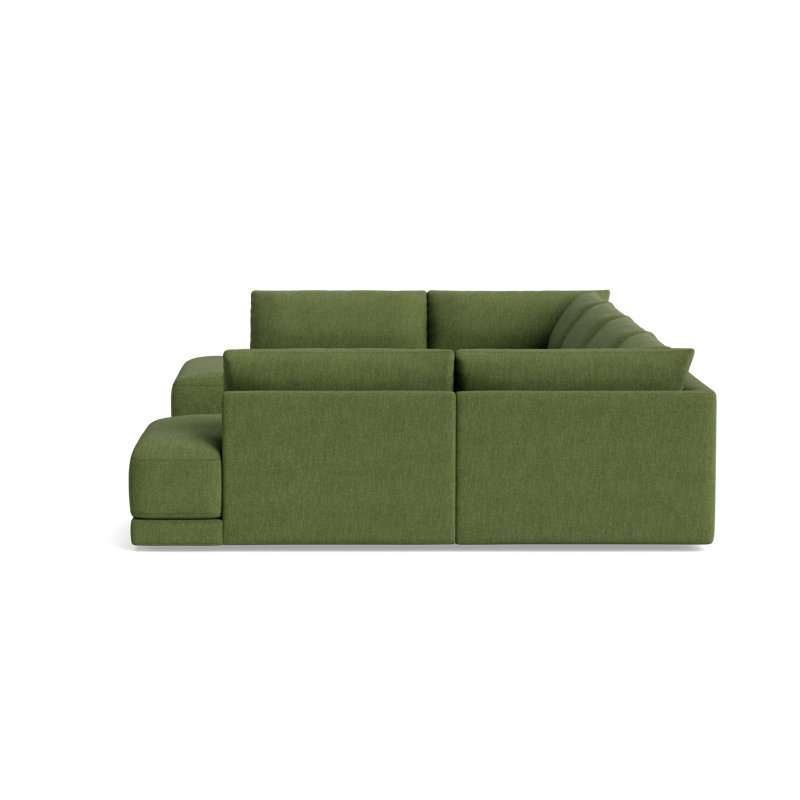 Eva Sectional, Performance Weave - Basil
