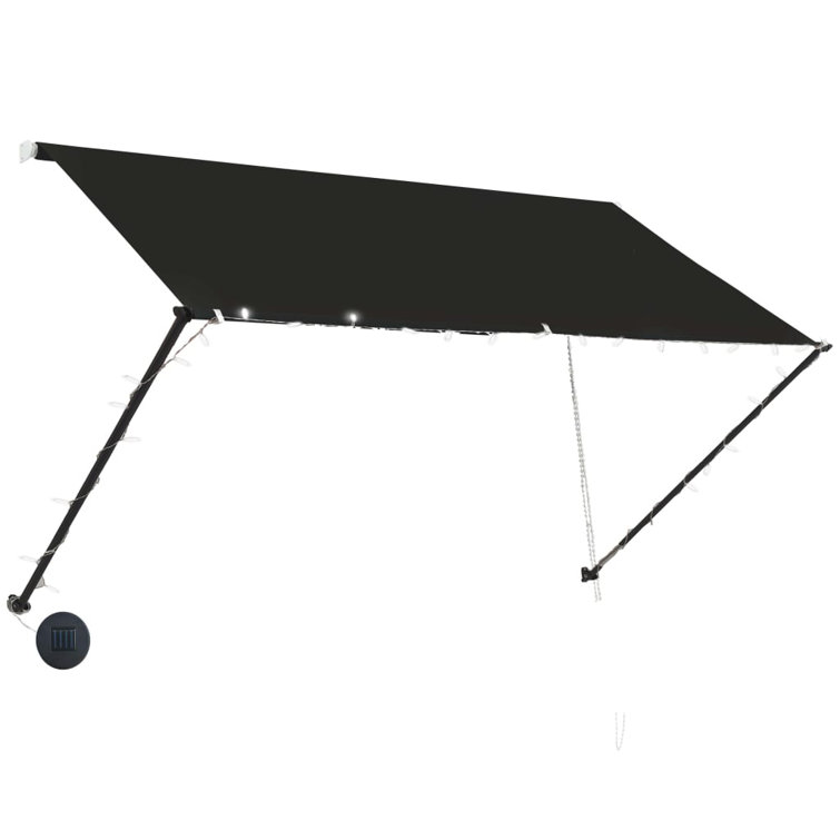 Dakota Fields 250cm W x 150cm D Fabric Cover Retractable Patio Awning