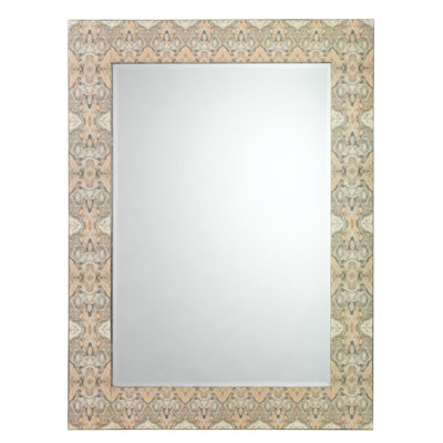 Miroir Rorschach en gris / laque crème