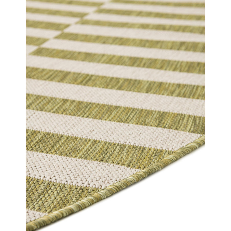 Altimari Striped Indoor Rug, Round 4'1"