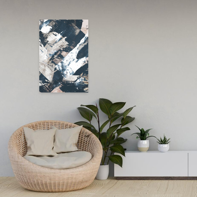 Luma, art abstrait contemporain, H 24 po x l 16 po