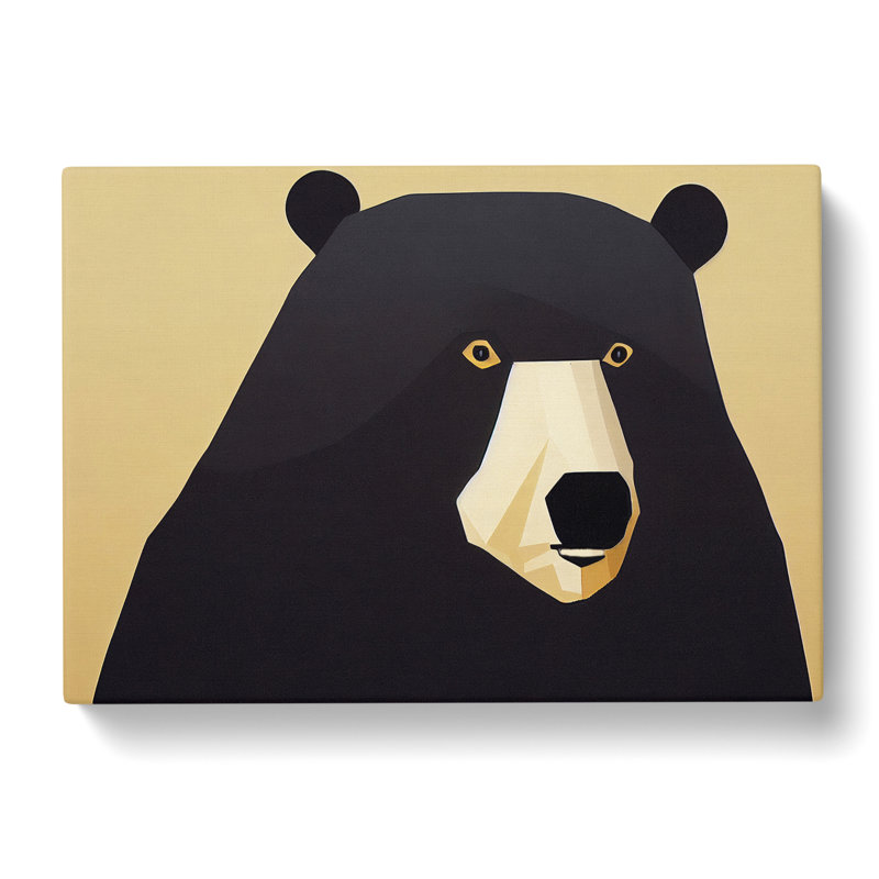 The Eccentric Bear Abstract - Wrapped Canvas, 35cm H x 50cm W x 3cm D