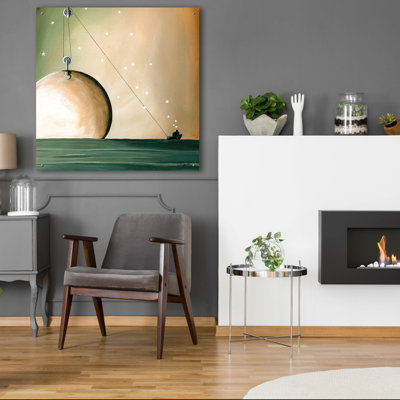 Ebern Designs «A Solar System» par Cindy Thornton, art mural en verre acrylique, ACR-42246