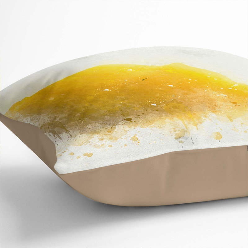 Abstract Square Throw Cushion, 40 x 40 cm, Stone