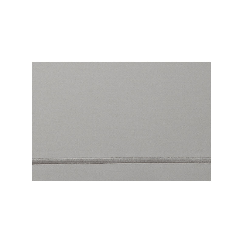 Soprano 420 Thread Count Egyptian-Quality Cotton Sateen Fitted Sheet, Platinum, California King Fitted Sheet