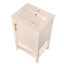 Meuble-lavabo de 20 po avec lavabo, armoire de salle de bain avec porte à fermeture douce, support de rangement et tablette ouverte-111123788