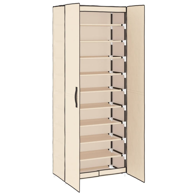 9 Pair Shoe Storage Cabinet, Beige
