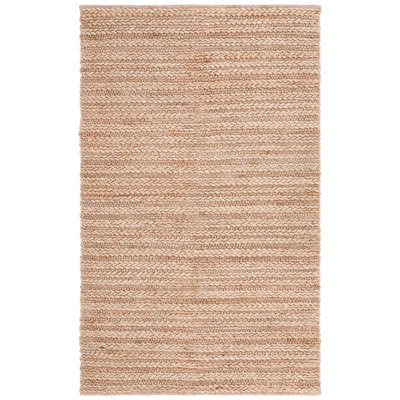 Tapis en jute / coton tissé à la main Kayshla
