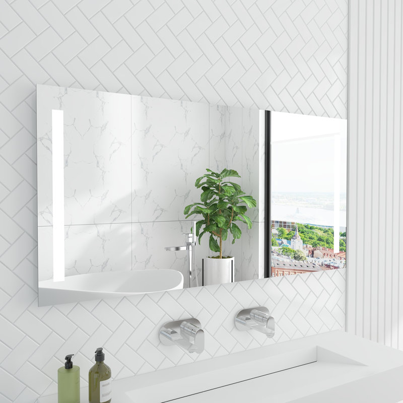 Miroir de salle de bain Luciana, 30 po x 60 po