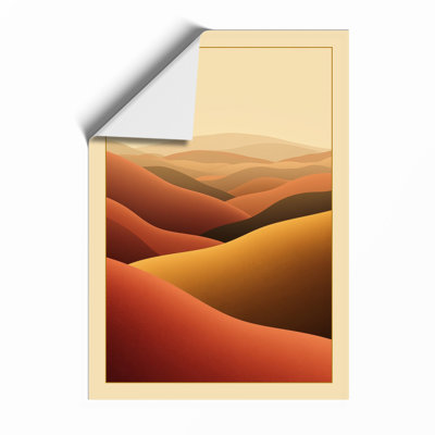 Desert Under Dunes Modern - Framed Print
