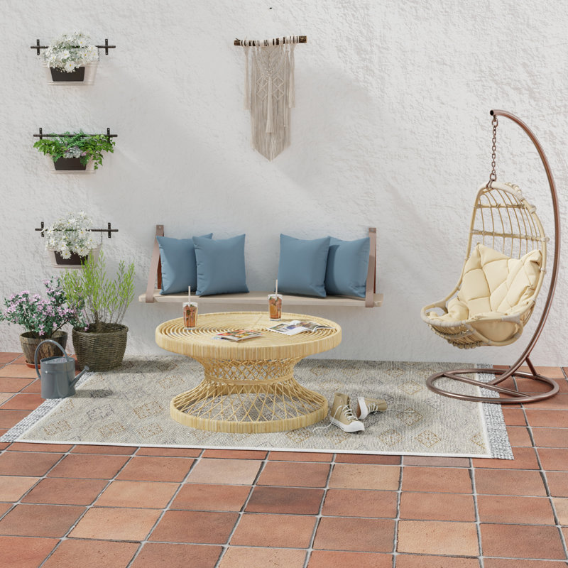 Sunbrella Outdoor Throw Pillow, Spectrum Denim Sunbrella® Plainweave, 16" H x 16" W