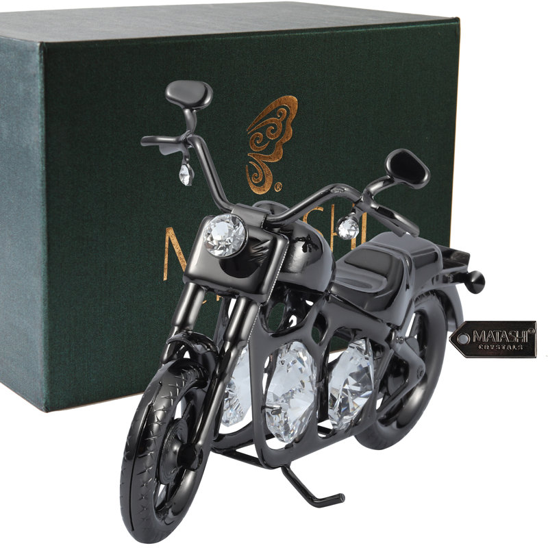 Sculpture de moto en bronze