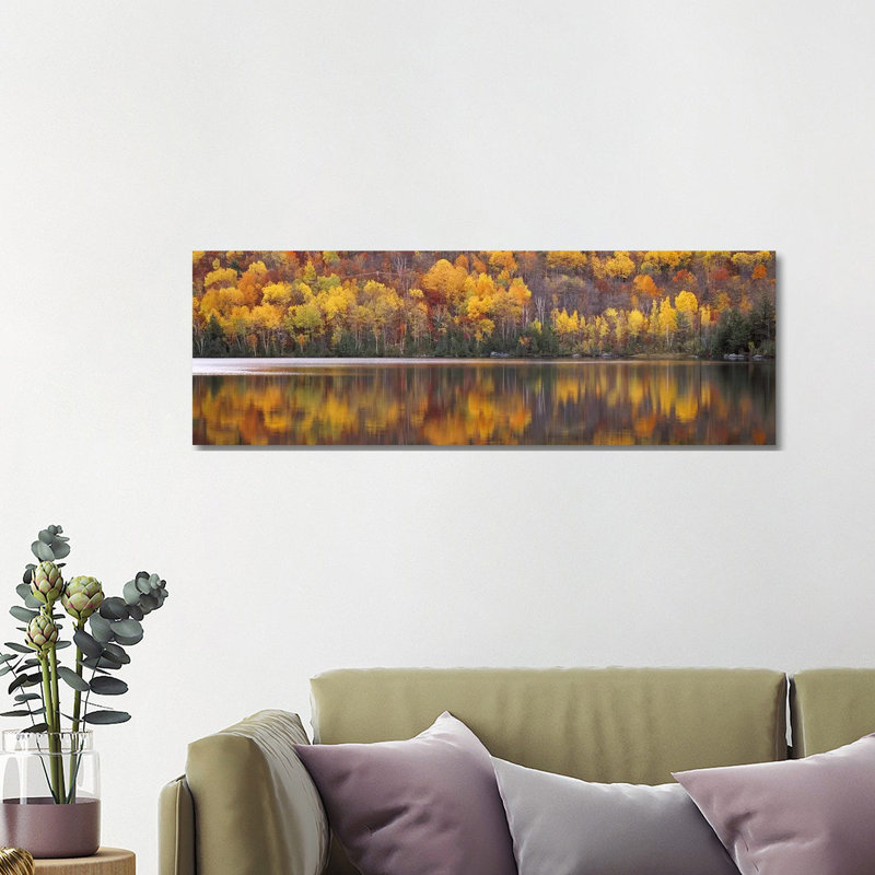 Laurentide Quebec Canada - Wrapped Canvas Panoramic Print, 121.92 cm H x 40.64 cm W x 1.91 cm D
