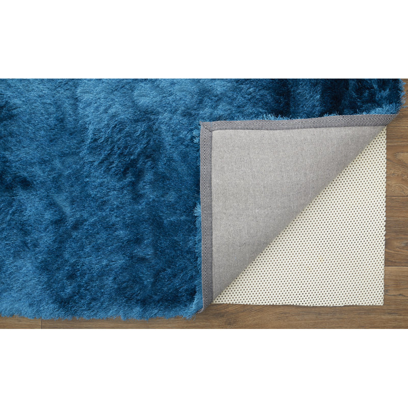 Mckee Area Rug in Deep Teal Blue, Rectangle 4'9" x 7'6"