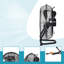 18 po Ventilateur de plancher industriel en métal robuste à 3 vitesses haute vitesse noir avec tête inclinable pour une utilisation extérieure / intérieure