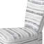 Chaise d'appoint rayée gris et blanc-2138607395