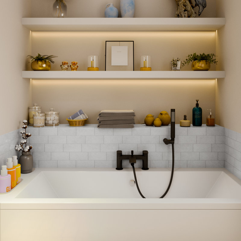 Abida Bathroom Bath Shower Mixer Bath Filler