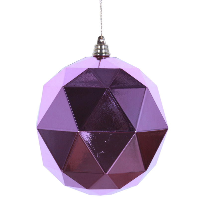 Ornement boule de Noël Holiday Décor, H 6 po x l 6 po x P 6 po, Rose brillant