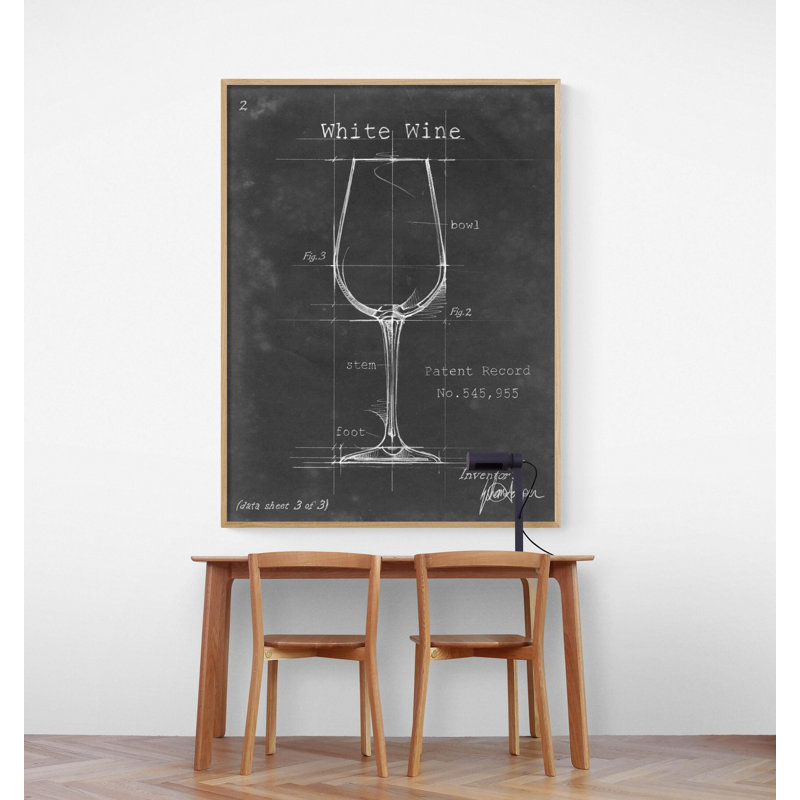 Impression de verre de vin blanc, impression de cadeau encadré de sommelier, impression de cadeau de vin, cadeau de buveur de vin noir et blanc, art mural de bar, art mural encadré