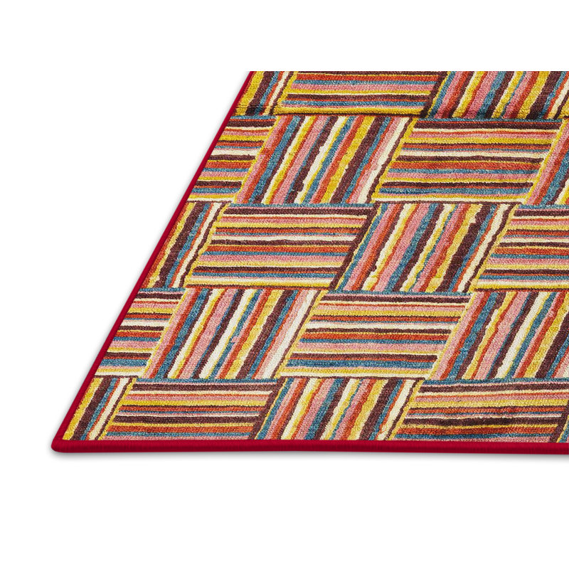 Abstract Indoor Rug, Rectangle 2' x 4'