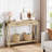 43" Boho Entryway Table With Rattan Drawers, Rustic Wood Console Table With Storage For Living Room, Hallway, Foyer-1392340323