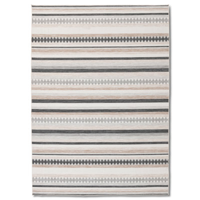 8ft x 10ft  Rug Marbella-Stripes And Diamonds Outdoor Rug