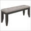 Ensemble de salle à manger rectangulaire moderne six pièces avec banc et chaises pour des espaces de rassemblement polyvalents à la maison