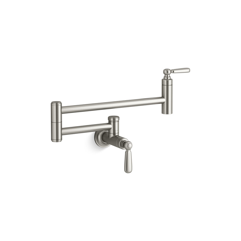 Edalyn by Studio McGee Wall-Mount Pot Filler, Vibrant Stainless