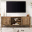 Meuble télé rustique 70 po pour 80 po avec tablettes centrales Rustic Farmhouse-2040399049