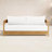 Everlee Outdoor Sofa, Sunbrella Canvas Natural FSC Teak-2132509734