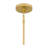 Rubbico 1-Light Brushed Gold Mini Pendant
