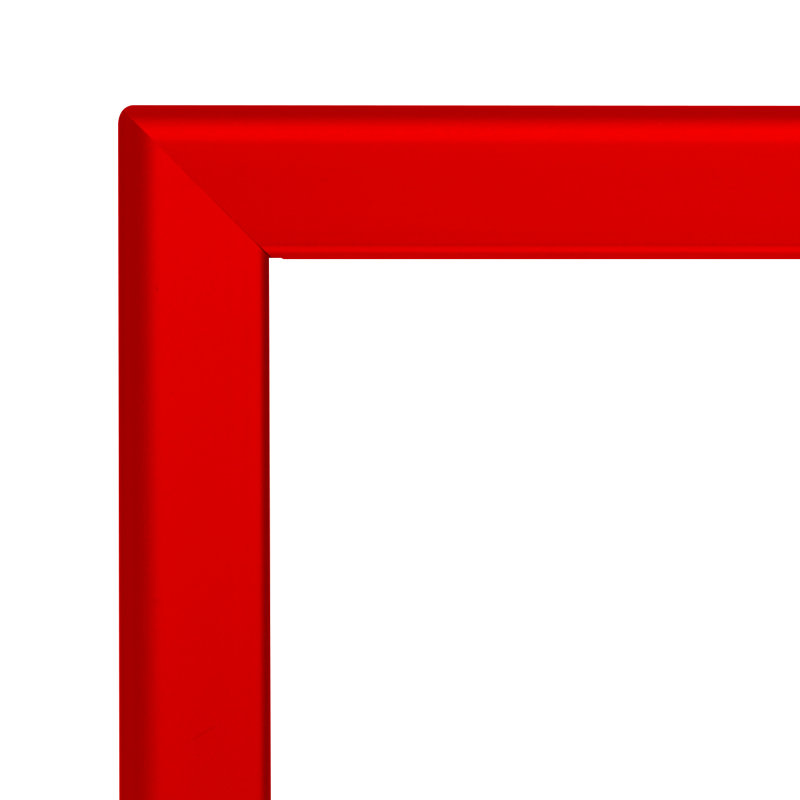 Cadre photo simple en métal, Rouge, 14 po x 22 po