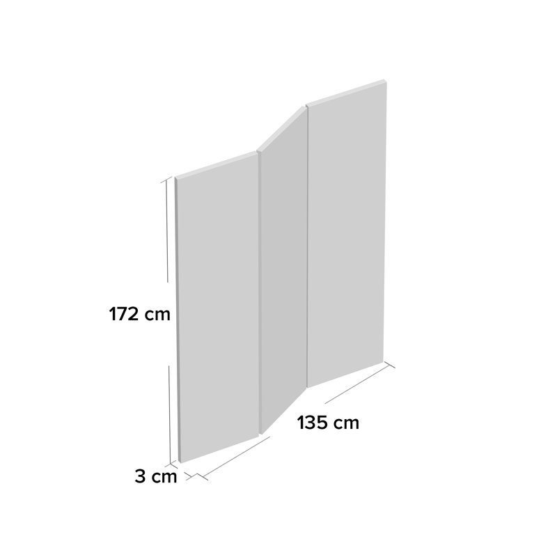 172cm H Solid Wood Folding Room Divider, 5