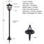Lampadaire solaire avec conception de traîneau du Père Noël, décor de jardin pour patio, patio et sentier Ip65
