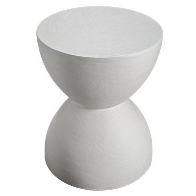 Double Drum Occasional Table hand-moulded in Lime Plaster by Hokku Designs