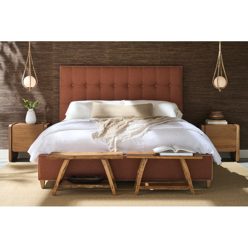 Wakefiel Upholstered Bed, Blue