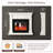 Electric Fireplace with Mantel, Electric Fireplace Insert, With Timer, Remote Control, Adjustable Flame Color, 1400W-150295637