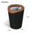 Home Zone Living 2-Pack Round 2 Gallon Wastebasket Set with Open Top and Bag Holder