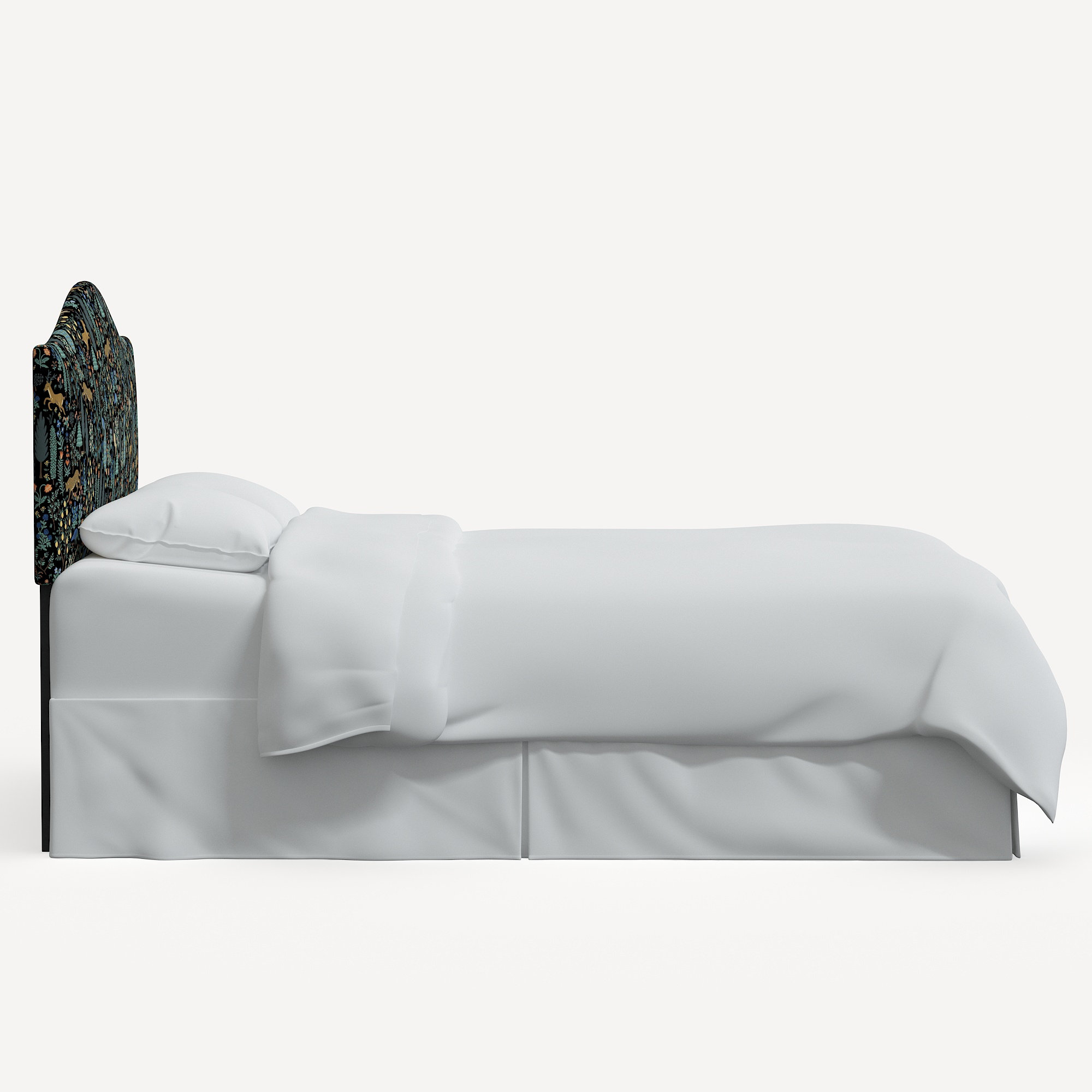 Rifle Paper Co. x Cloth & Company Mayfair Headboard, Twin, Black Menagerie