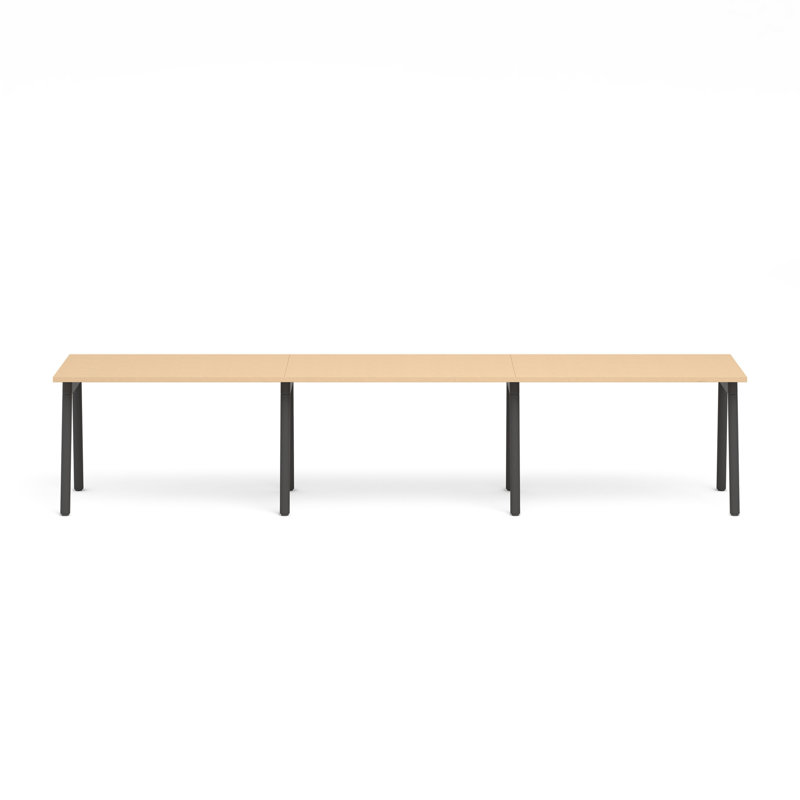 Bureau simple Series A, H 29 po x L 141 po x l 29 po, Chêne naturel