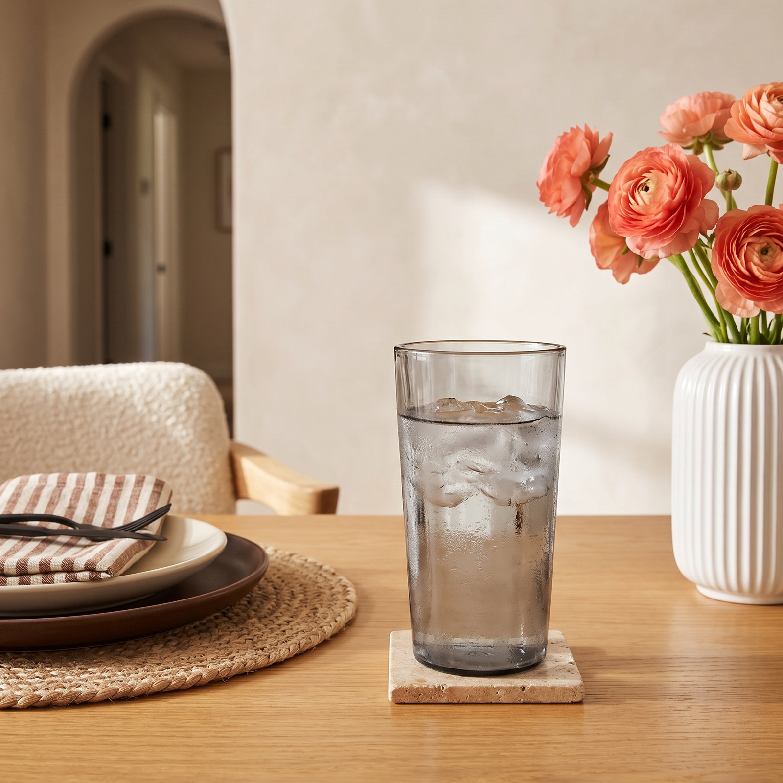Vaughan Highball Glass, Gray