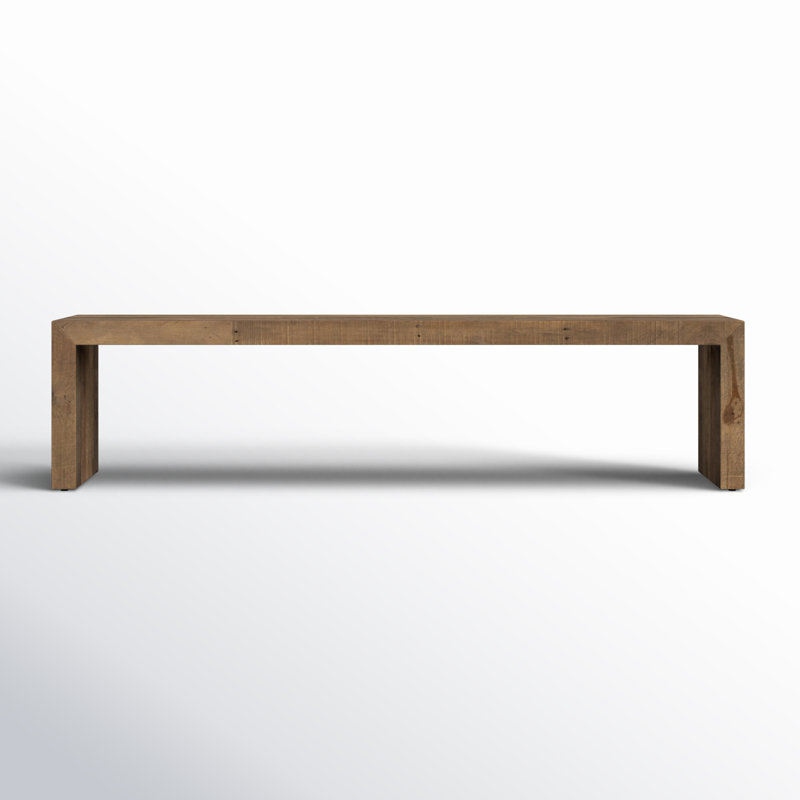 Ruskin Solid Wood Dining Bench, 18" H x 58" W x 15" D, Brown